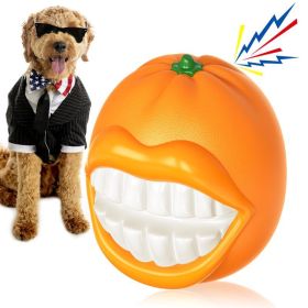 Durable Squeaky Chew Toy for Aggressive Chewers (Option: Orange)